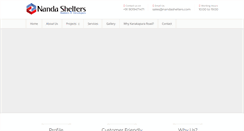 Desktop Screenshot of nandashelters.com